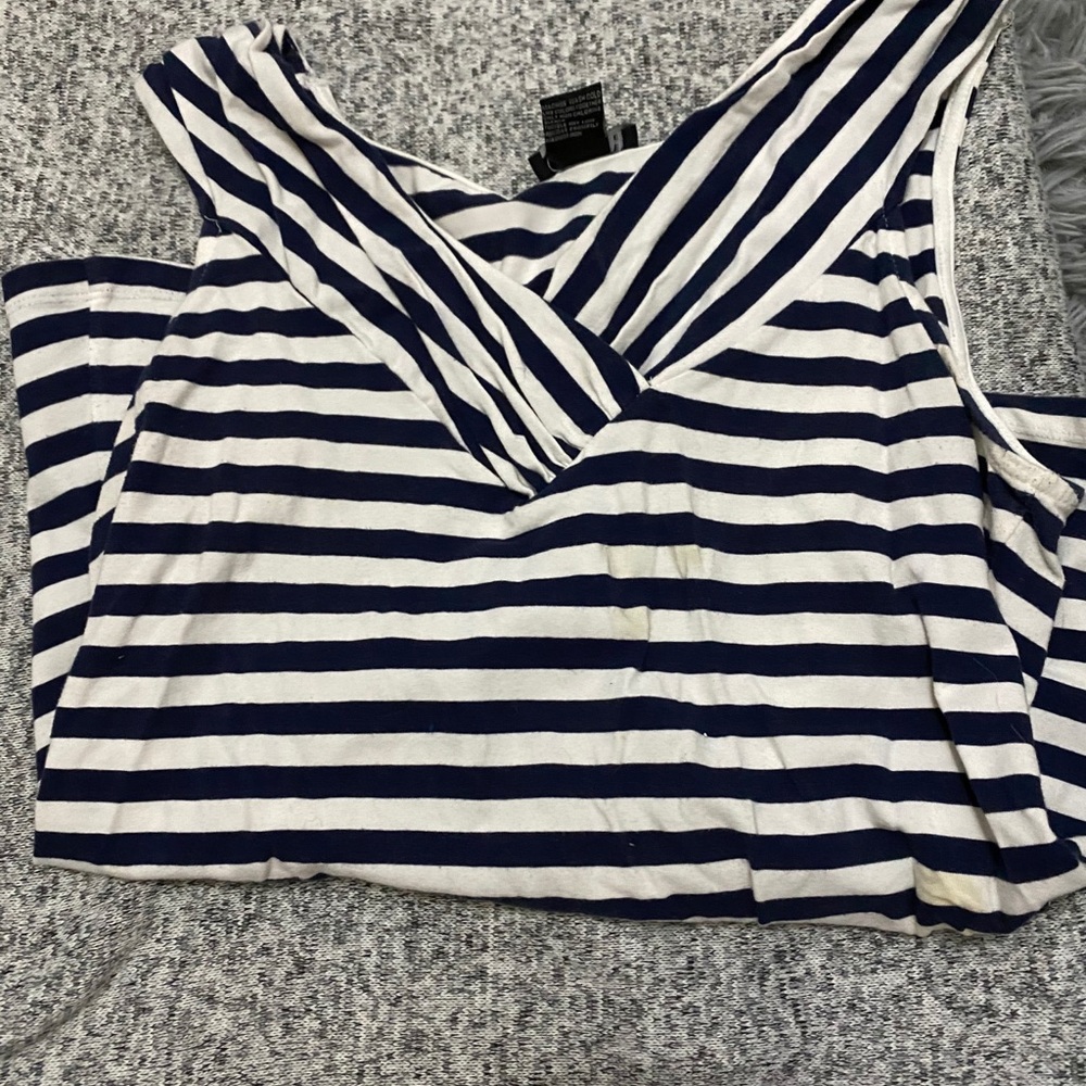 Navy blue sleeveless top